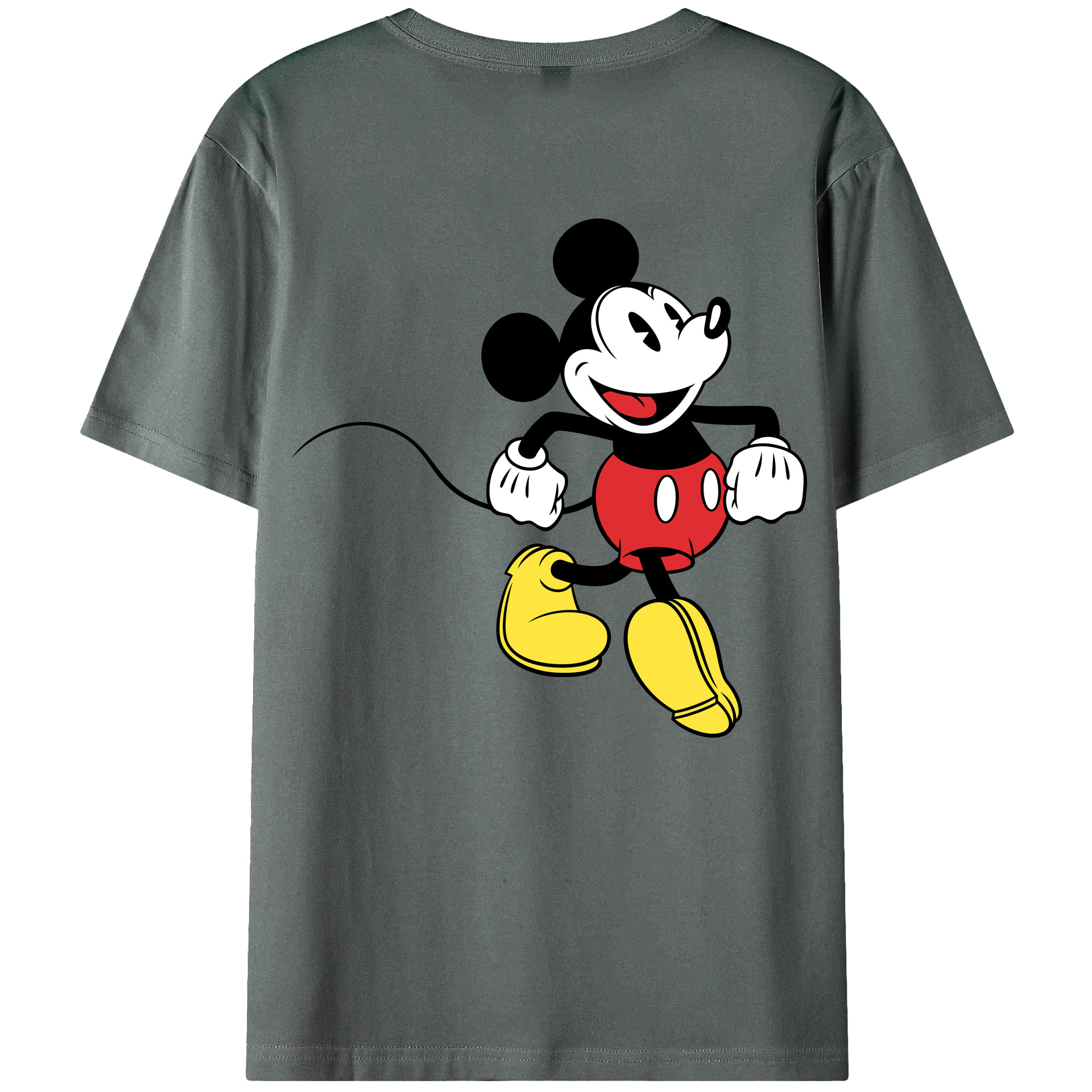 （画像用） ミッキーマウス Mickey Mouse 綿100％半袖Tシャツ（背面プリント）